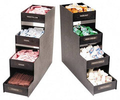 Vertiflex Products - Narrow Organizer - 6 x 19 x 15-7/8 Inch, Black, For Use with Condiments - Apex Tool & Supply