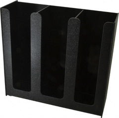Vertiflex Products - 12-3/4 x 4-1/2 x 12" Three Column Cup Holder - Black - Apex Tool & Supply