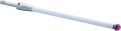 Renishaw - 0.24 Inch Ball Diameter, Ceramic Stem, M4 Thread, Ruby Point Ball Tip CMM Stylus - 3-31/64 Inch Working Length, 0.1772 Inch Stem Diameter, 3-15/16 Inch Overall Length - Apex Tool & Supply