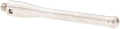 Renishaw - 0.2 Inch Ball Diameter, Stainless Steel Stem, M4 Thread, Carbide Point Ball Tip CMM Stylus - 1.378 Inch Working Length, 0.1772 Inch Stem Diameter, 1.9685 Inch Overall Length - Apex Tool & Supply