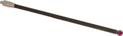 Renishaw - 0.24 Inch Ball Diameter, Carbon Fiber Stem, M4 Thread, Ruby Point Ball Tip CMM Stylus - 5.4528 Inch Working Length, 0.1772 Inch Stem Diameter, 5.9055 Inch Overall Length - Apex Tool & Supply