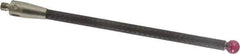 Renishaw - 0.24 Inch Ball Diameter, Carbon Fiber Stem, M4 Thread, Ruby Point Ball Tip CMM Stylus - 3-31/64 Inch Working Length, 0.1772 Inch Stem Diameter, 3-15/16 Inch Overall Length - Apex Tool & Supply