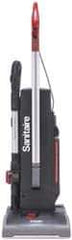 Sanitaire - Dual Motor Lightweight Upright Vacuum Cleaner - 13" Cleaning Width, 11" Amps, Comfort Hand Grip, Black - Apex Tool & Supply