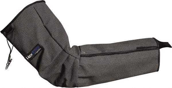 HexArmor - Size 3XL, Black SuperFabric Sleeve - 19" Long Sleeve, Hook & Loop, Made with Thumb Hole - Apex Tool & Supply