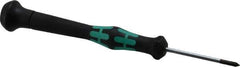 Wera - #00, 5-3/8" OAL, Standard Phillips Screwdriver - 1-9/16" Blade Length, Round Shank, Ergonomic Handle - Apex Tool & Supply