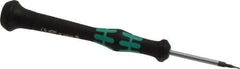 Wera - 0.7mm Precision Miniature Hex Driver - 1-9/16" Bade Length, Ergonomic with Spinning Cap Handle, 1-9/16" OAL - Apex Tool & Supply
