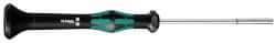 Wera - 9/64" Solid Shaft Precision Nutdriver - Ergonomic Handle, 6-1/4" OAL - Apex Tool & Supply