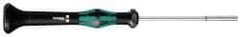 Wera - 9/64" Solid Shaft Precision Nutdriver - Ergonomic Handle, 6-1/4" OAL - Apex Tool & Supply