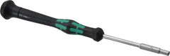 Wera - 3/32" Solid Shaft Precision Nutdriver - Ergonomic Handle, 6-1/4" OAL - Apex Tool & Supply