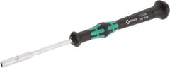 Wera - 7/64" Solid Shaft Precision Nutdriver - Ergonomic Handle, 6-1/4" OAL - Apex Tool & Supply