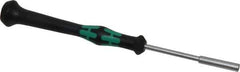 Wera - 1/8" Solid Shaft Precision Nutdriver - Ergonomic Handle, 6-1/4" OAL - Apex Tool & Supply