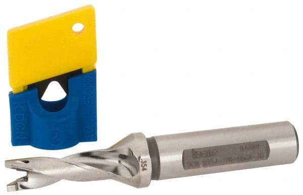 Iscar - 0.354" to 0.37" Diam, 3xD, 1.06" Max Depth, 1/2" Shank Diam, 3.46" OAL, Replaceable-Tip Drill - FCP, ICK, ICK-2M, ICM, ICP, iCP-2M Insert, 59353060 Toolholder, Series SumoCham - Apex Tool & Supply