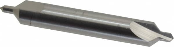 Hertel - #4 Plain Cut 90° Incl Angle Solid Carbide Combo Drill & Countersink - Apex Tool & Supply