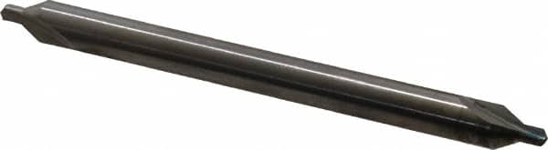 Hertel - #4 Plain Cut 60° Incl Angle Solid Carbide Combo Drill & Countersink - Apex Tool & Supply