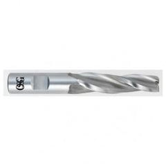 1/8 x 3/8 x 1 x 2-7/8 3 Fl HSS-CO Tapered Center Cutting End Mill -  Bright - Apex Tool & Supply