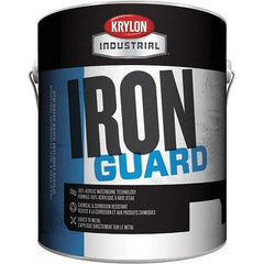 Krylon - 1 Gal New Caterpillar Yellow Flat Finish Acrylic Enamel Paint - Interior/Exterior, <100 gL VOC Compliance - Apex Tool & Supply