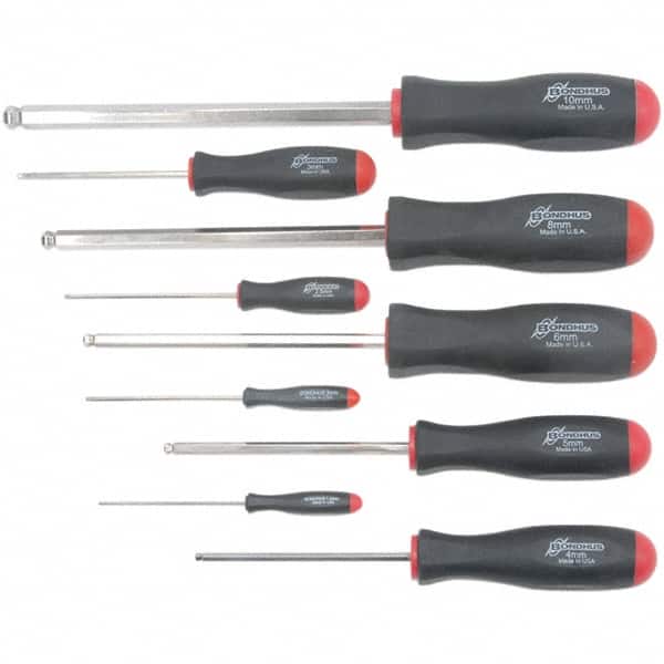 Bondhus - Hex Driver Sets Tool Type: Ball End Size Range (mm): 1.5 - 10 - Apex Tool & Supply