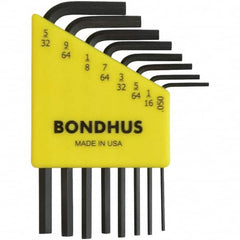 Bondhus - Hex Key Sets Tool Type: Hex Handle Type: L-Key Short Arm - Apex Tool & Supply