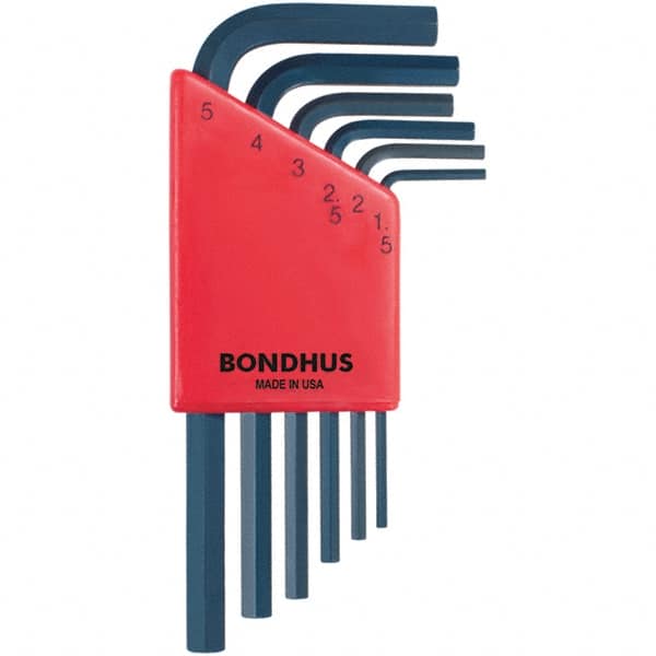 Bondhus - Hex Key Sets Tool Type: Hex Handle Type: L-Key Short Arm - Apex Tool & Supply