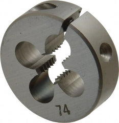 OSG - #12-28 UNF High Speed Steel Round Adjustable Die - Apex Tool & Supply