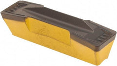 Iscar - 808GDMY Grade IC8250, 8mm Cutting Width Carbide Grooving Insert - 27mm Max Depth of Cut, Neutral, 0.8mm Corner Radius, TiCN/Al2O3/TiN Finish - Apex Tool & Supply