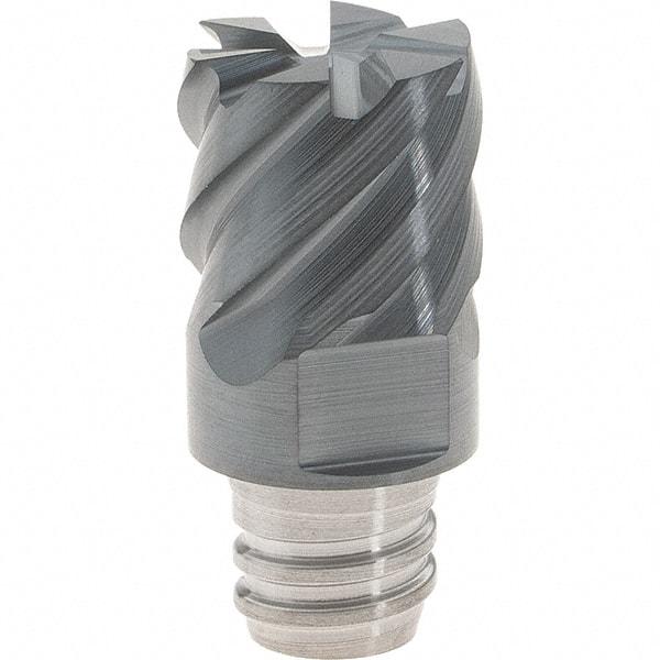 Iscar - MM EC Grade IC903 Carbide End Milling Tip Insert - AlTiN Finish, 6 Flutes, 12mm Cutting Diam, 9mm Depth of Cut, 16.5mm Extension, 50° Helix - Apex Tool & Supply