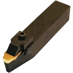 Tool-Flo - External Thread, Right Hand Cut, 1-1/4" Shank Width x 1-1/4" Shank Height Indexable Threading Toolholder - 6" OAL, V84/V85 Insert Compatibility, CDVO Toolholder, Series Vee Bottom - Apex Tool & Supply
