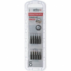 Wiha - 1/4" Drive IP7 Torx Plus Screwdriver Bit - 1" OAL, Insert Bit - Apex Tool & Supply