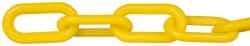 PRO-SAFE - 100' Long x 2" Wide Plastic Chain - Yellow - Apex Tool & Supply