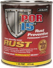 POR-15 - 1 Pint, Semi Gloss Black, Rust Preventative Paint - Comes in Can - Apex Tool & Supply