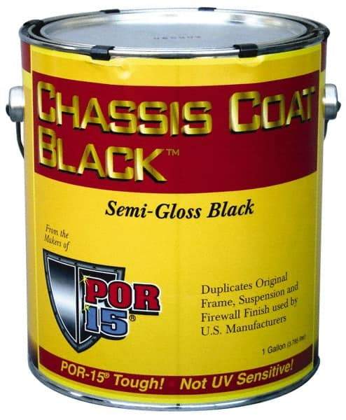 POR-15 - Semigloss Black Automotive Topcoat - 1 Gal Can with Handle - Apex Tool & Supply