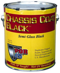 POR-15 - Semigloss Black Automotive Topcoat - 1 Gal Can with Handle - Apex Tool & Supply