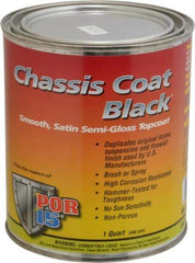 POR-15 - Semigloss Black Automotive Topcoat - 1 Qt Can - Apex Tool & Supply