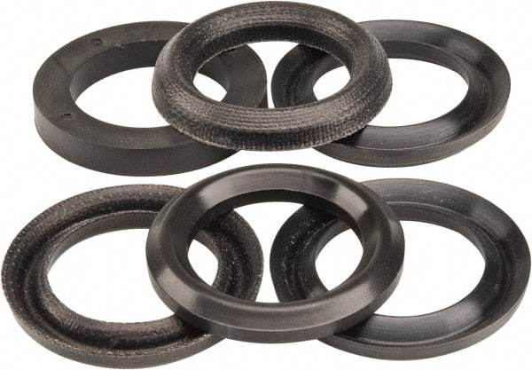 Made in USA - 1-1/4" Inside Diam x 1-7/8" Outside Diam V-Packing Set - 1" High - Apex Tool & Supply