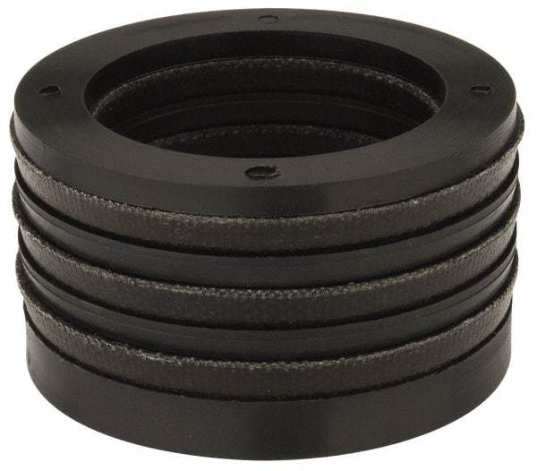 Made in USA - 1-1/2" Inside Diam x 2-1/8" Outside Diam V-Packing Set - 1-1/6" High - Apex Tool & Supply