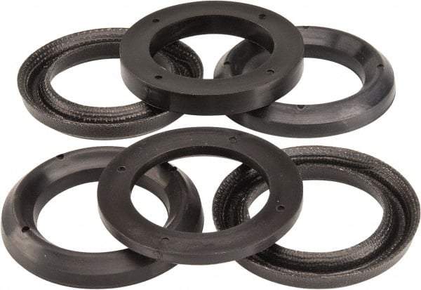 Made in USA - 1-1/2" Inside Diam x 2-1/4" Outside Diam V-Packing Set - 1-1/6" High - Apex Tool & Supply