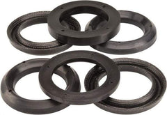 Made in USA - 1-1/2" Inside Diam x 2-1/4" Outside Diam V-Packing Set - 1-1/6" High - Apex Tool & Supply