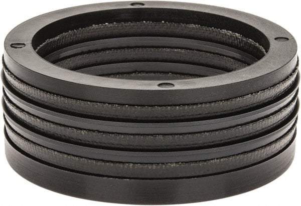 Made in USA - 2" Inside Diam x 2-1/2" Outside Diam V-Packing Set - 1" High - Apex Tool & Supply