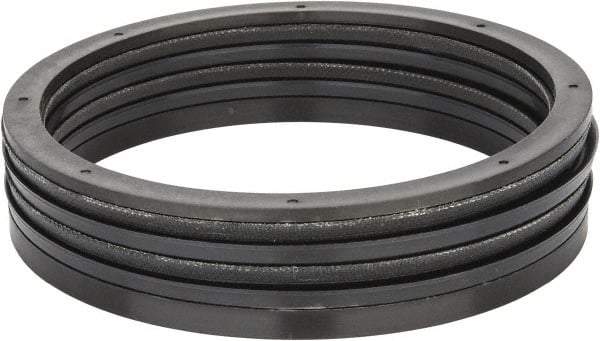 Made in USA - 5" Inside Diam x 5-3/4" Outside Diam V-Packing Set - 1-1/6" High - Apex Tool & Supply