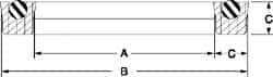 Value Collection - 4" Inside Diam x 5" Outside Diam Lip Seal - Standard - 1/2" High, Polyurethane - Apex Tool & Supply