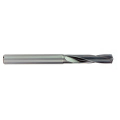 11 mm Dia. × 11.5 mm Shank × 55 mm Flute Length × 113 mm OAL, Stub, SiC, 2xD Flute, Solid Carbide Drill - Apex Tool & Supply
