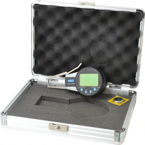 Fowler - 0 to 0.4 Inch, Outside Electronic Caliper Gage - 0.0005 Inch Resolution, 0.0008 Inch Accuracy, 357 Battery - Apex Tool & Supply