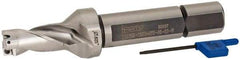 Iscar - 1-1/4" Max Drill Depth, 2xD, 5/8" Diam, Indexable Insert Drill - 3/4" Shank Diam, Straight Shank - Apex Tool & Supply