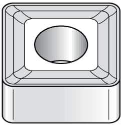 Kennametal - SNMM866 SP Grade KC850 Carbide Turning Insert - TiC/TiCN/TiN Finish, 90° Square, 1" Inscr Circle, 5/16" Thick, 3/32" Corner Radius - Apex Tool & Supply