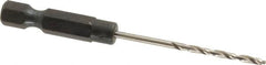 Cle-Line - 5/64" High Speed Steel, 118° Point, Hex Shank Maintenance Drill Bit - Apex Tool & Supply