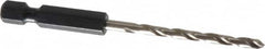 Cle-Line - 1/8" High Speed Steel, 118° Point, Hex Shank Maintenance Drill Bit - Apex Tool & Supply