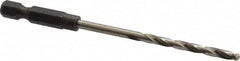 Cle-Line - 9/64" High Speed Steel, 118° Point, Hex Shank Maintenance Drill Bit - Apex Tool & Supply