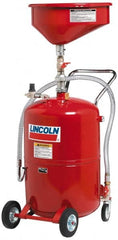 Lincoln - Oil Drain Containers Type: Pressurized Evacuation Drain w/Casters Container Size: 20 Gal. - Apex Tool & Supply