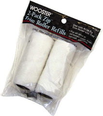 Wooster Brush - 3/16" Nap, 3" Wide Paint Mini Roller Covers - Smooth Texture, Woven - Apex Tool & Supply