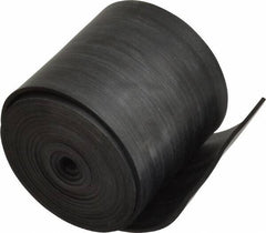 Made in USA - 1/16" Thick x 2" Wide x 60" Long, Plain Backed Buna-N Rubber Strip - Stock Length, 60 Shore A Durometer, 2,500 psi Tensile Strength, -20 to 170°F, Black - Apex Tool & Supply